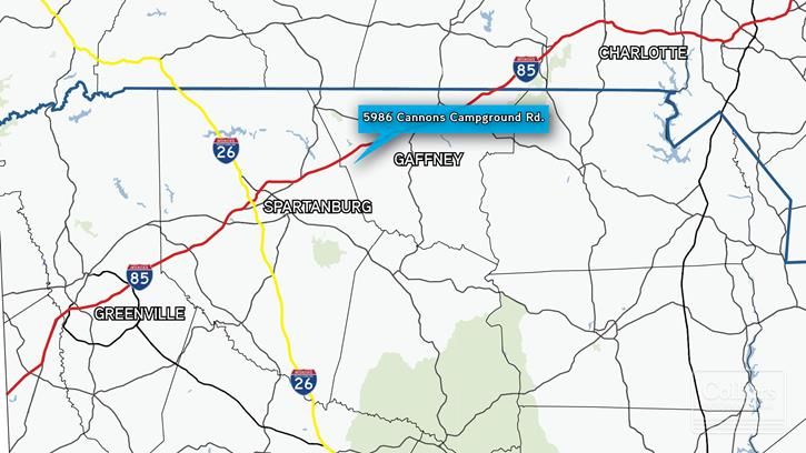 ±79-Acre Industrial Site with I-85 Frontage: 5986 Cannons Campground Rd, Cowpens, SC 29330